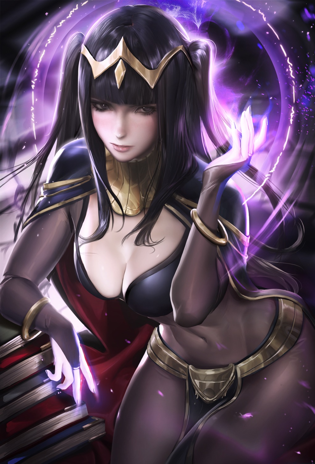 bodysuit cleavage fire_emblem fire_emblem_kakusei sakimichan tharja