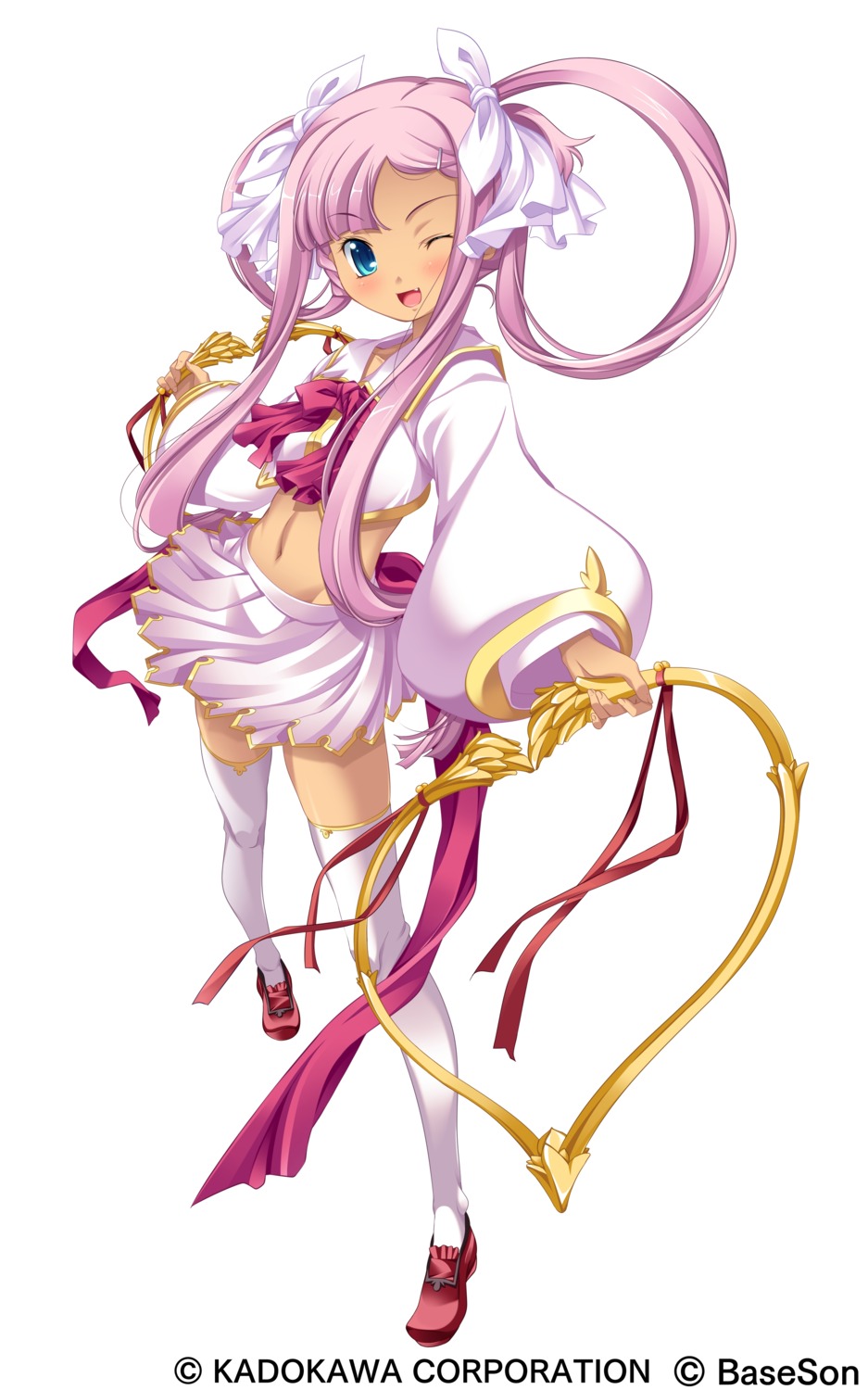 baseson hikage_eiji koihime_musou sonshoukou thighhighs