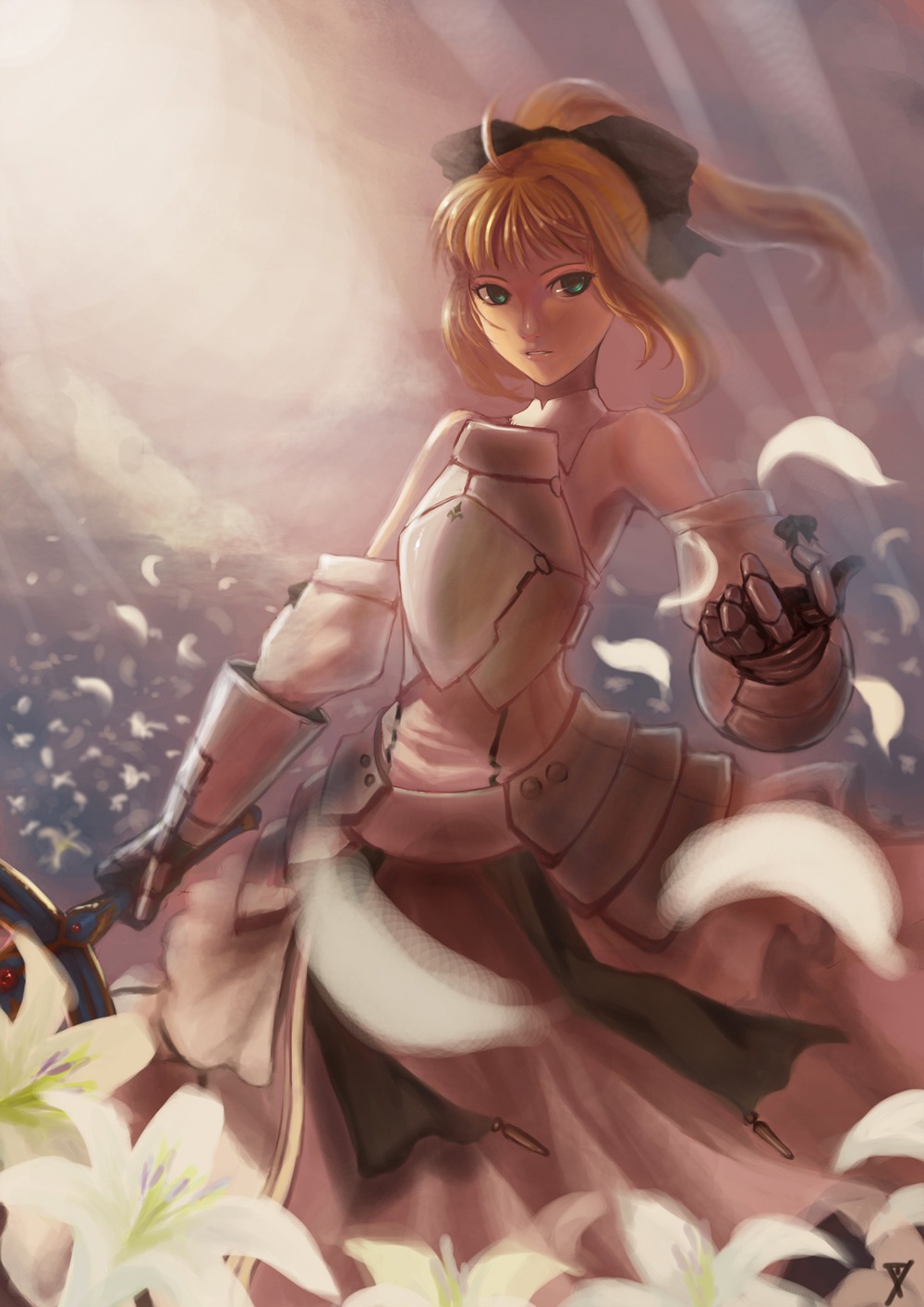 fate/stay_night m874 saber saber_lily sword