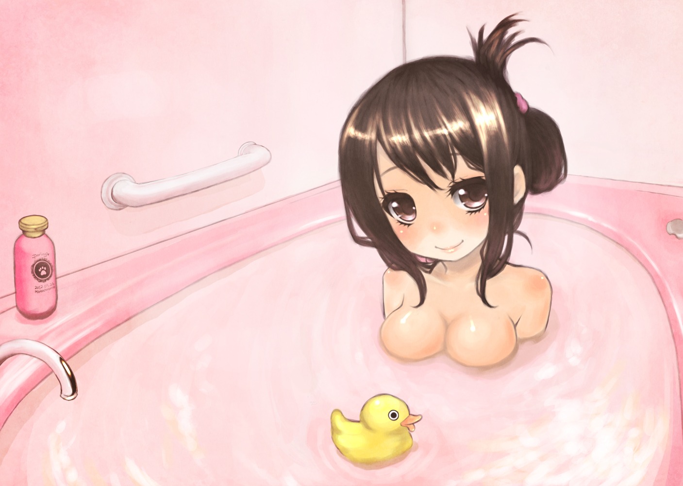 bathing cleavage miyamae_porin naked wet