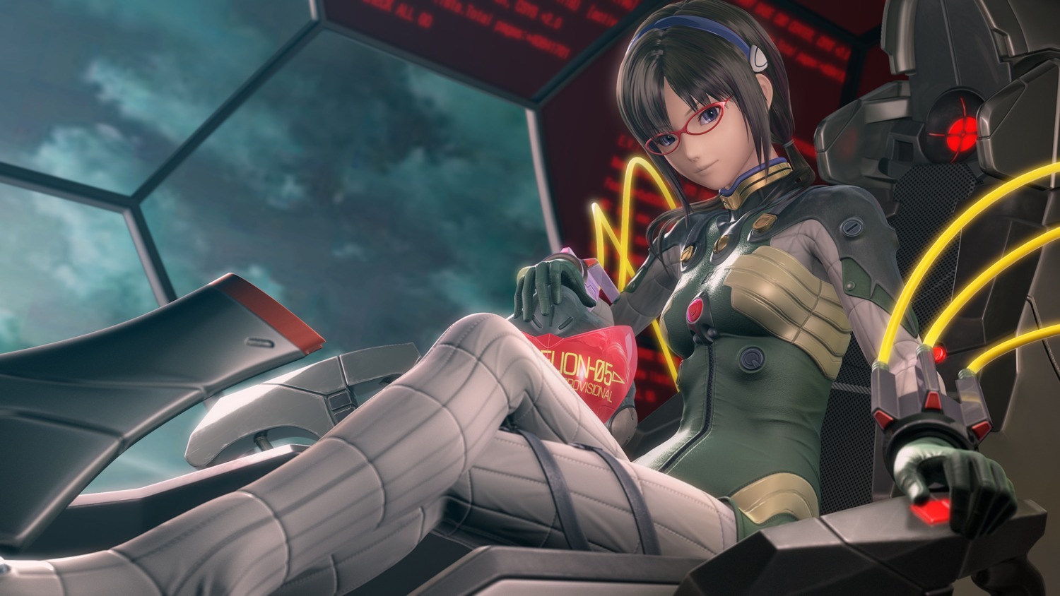 bodysuit cg kanzeon makinami_mari_illustrious mecha megane neon_genesis_evangelion wallpaper