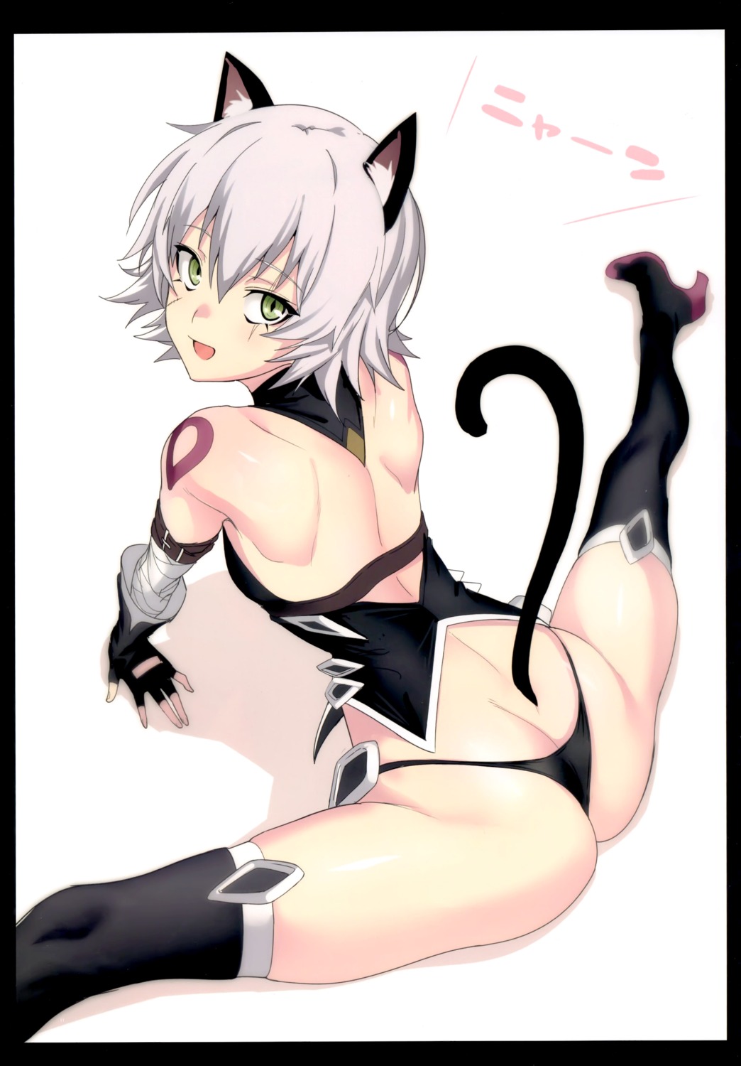 animal_ears ass bandages fate/apocrypha fate/stay_night heels jack_the_ripper pantsu possible_duplicate tail tattoo thighhighs thong ulrich_(tagaragakuin)