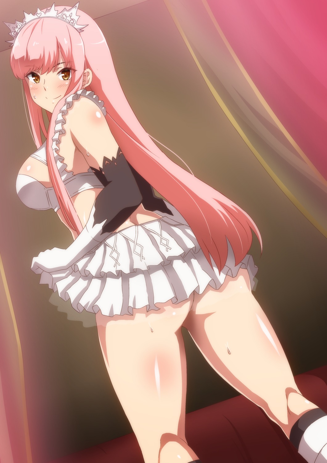 ass bra fate/grand_order hara_(harayutaka) medb_(fate/grand_order) nopan skirt_lift