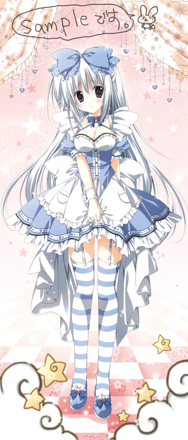 alice_(korie_riko) cleavage dress korie_riko stockings thighhighs