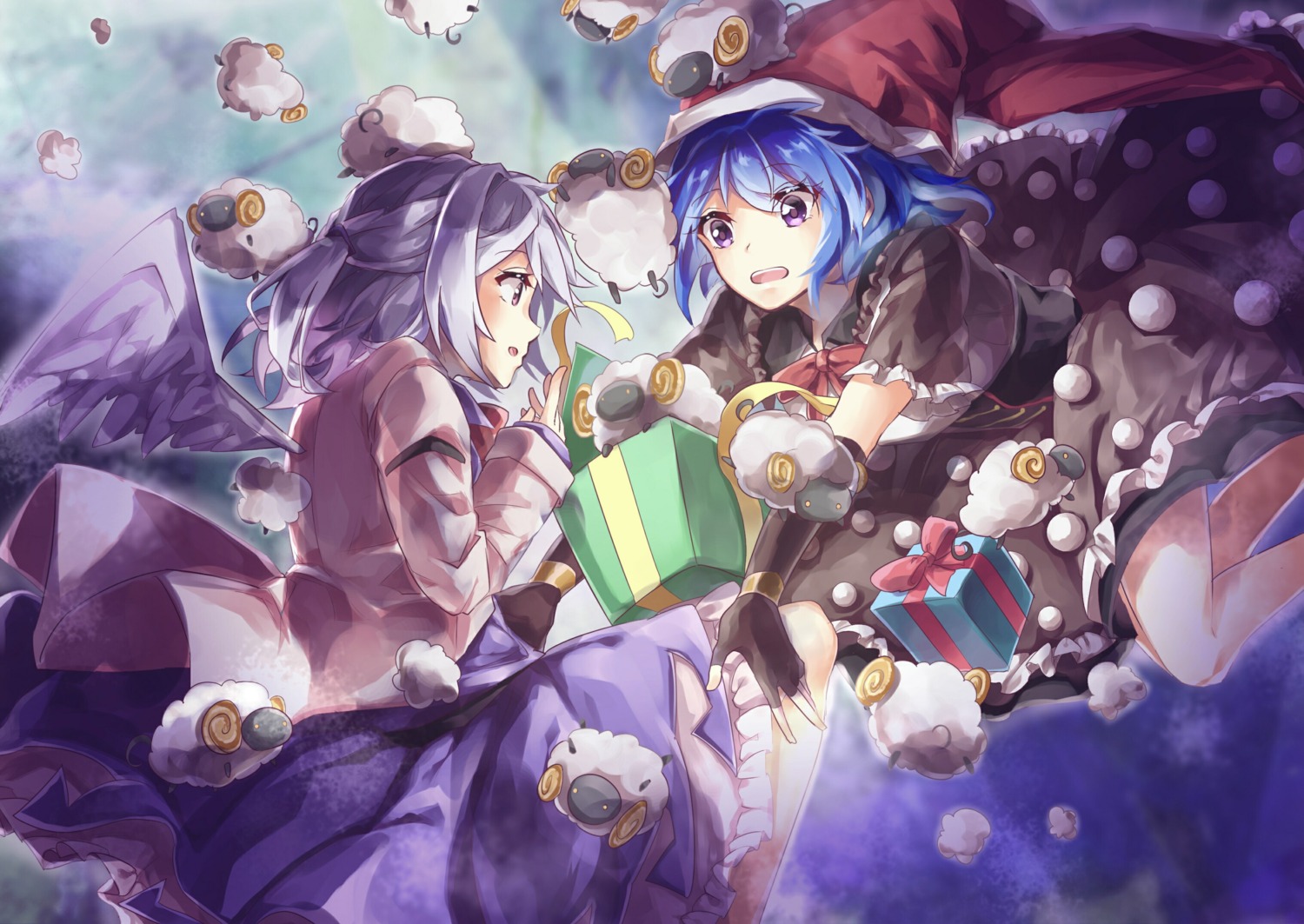 doremy_sweet kishin_sagume shometsu-kei_no_teruru touhou wings