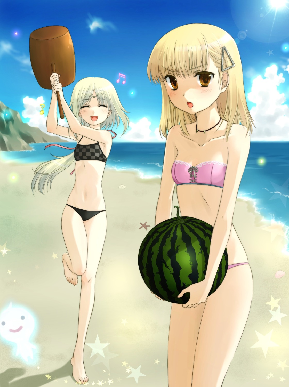 bikini harvest_moon mist_(rune_factory) okitsune rosetta rune_factory swimsuits