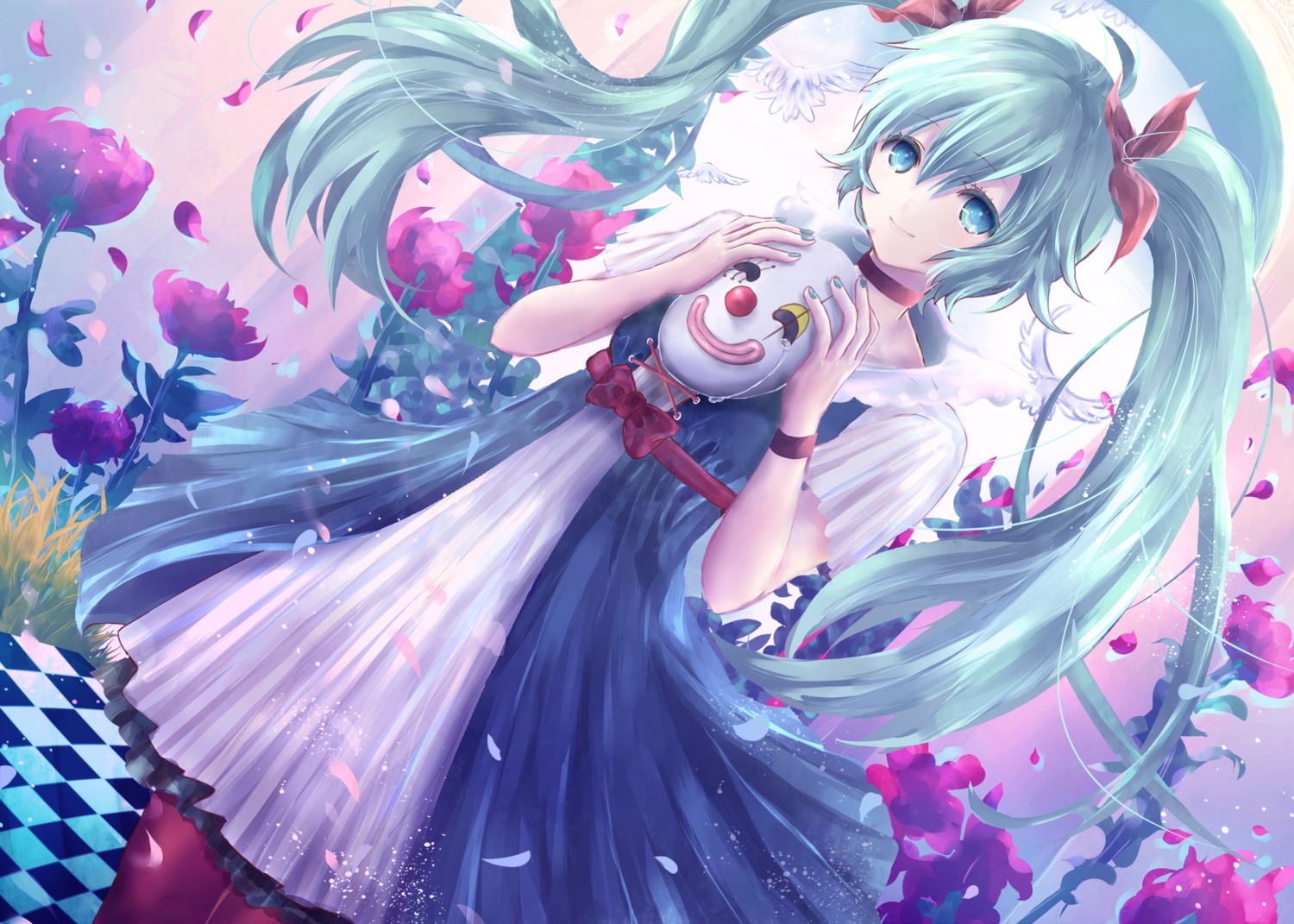 alicetype dress hatsune_miku pantyhose vocaloid