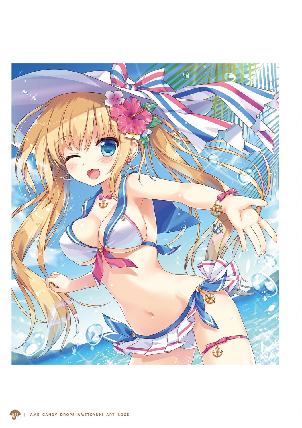 ameto_yuki bikini cameltoe cleavage garter swimsuits