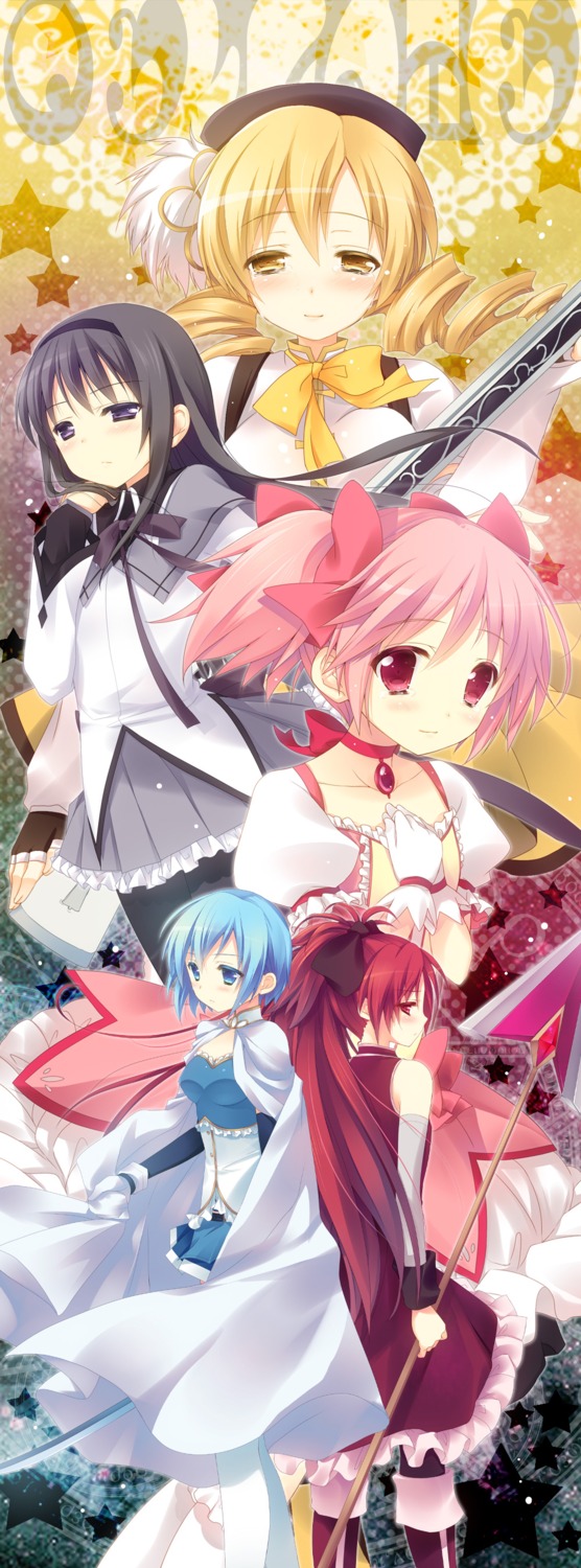 akemi_homura kaname_madoka miki_sayaka mitsu_king puella_magi_madoka_magica sakura_kyouko tomoe_mami