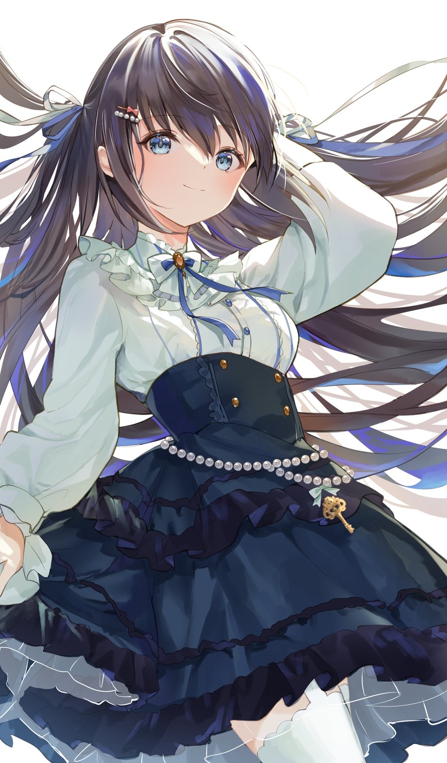 gothic_lolita indie_virtual_youtuber lolita_fashion sawada_yuu see_through stockings thighhighs ume_(plumblossom)