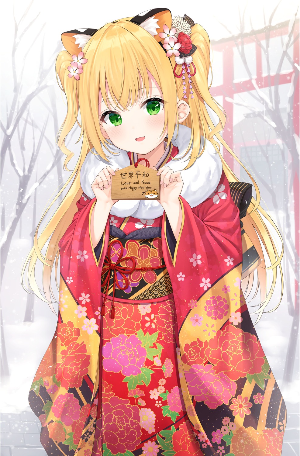 animal_ears kimono xue_lu