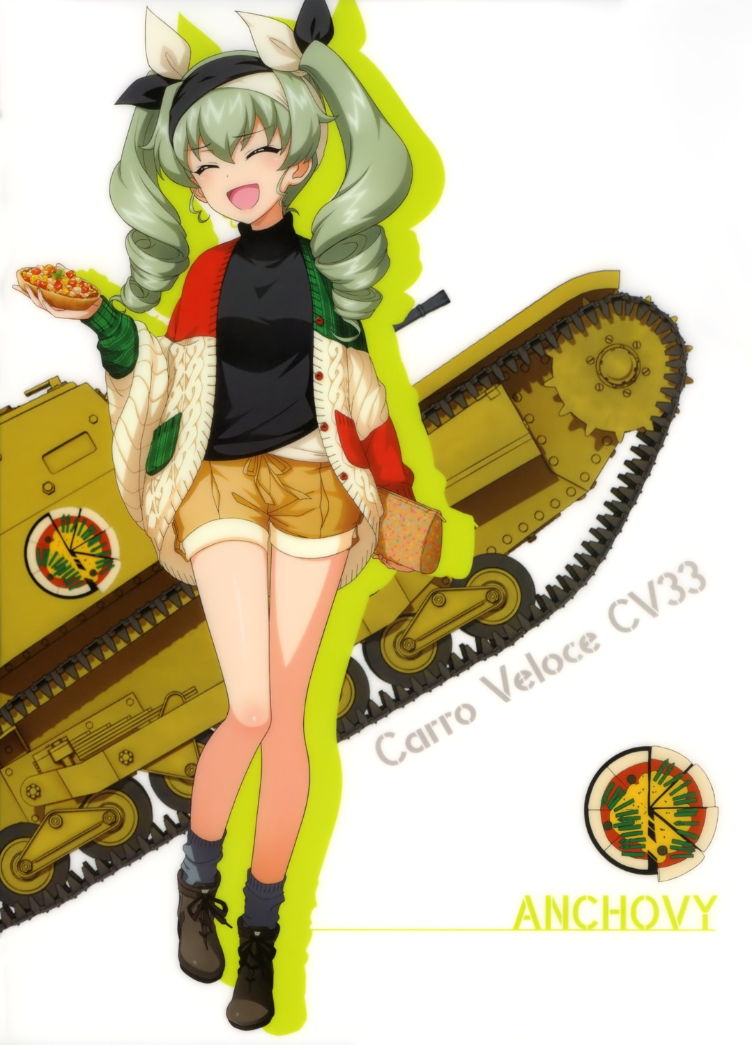 anchovy girls_und_panzer sweater