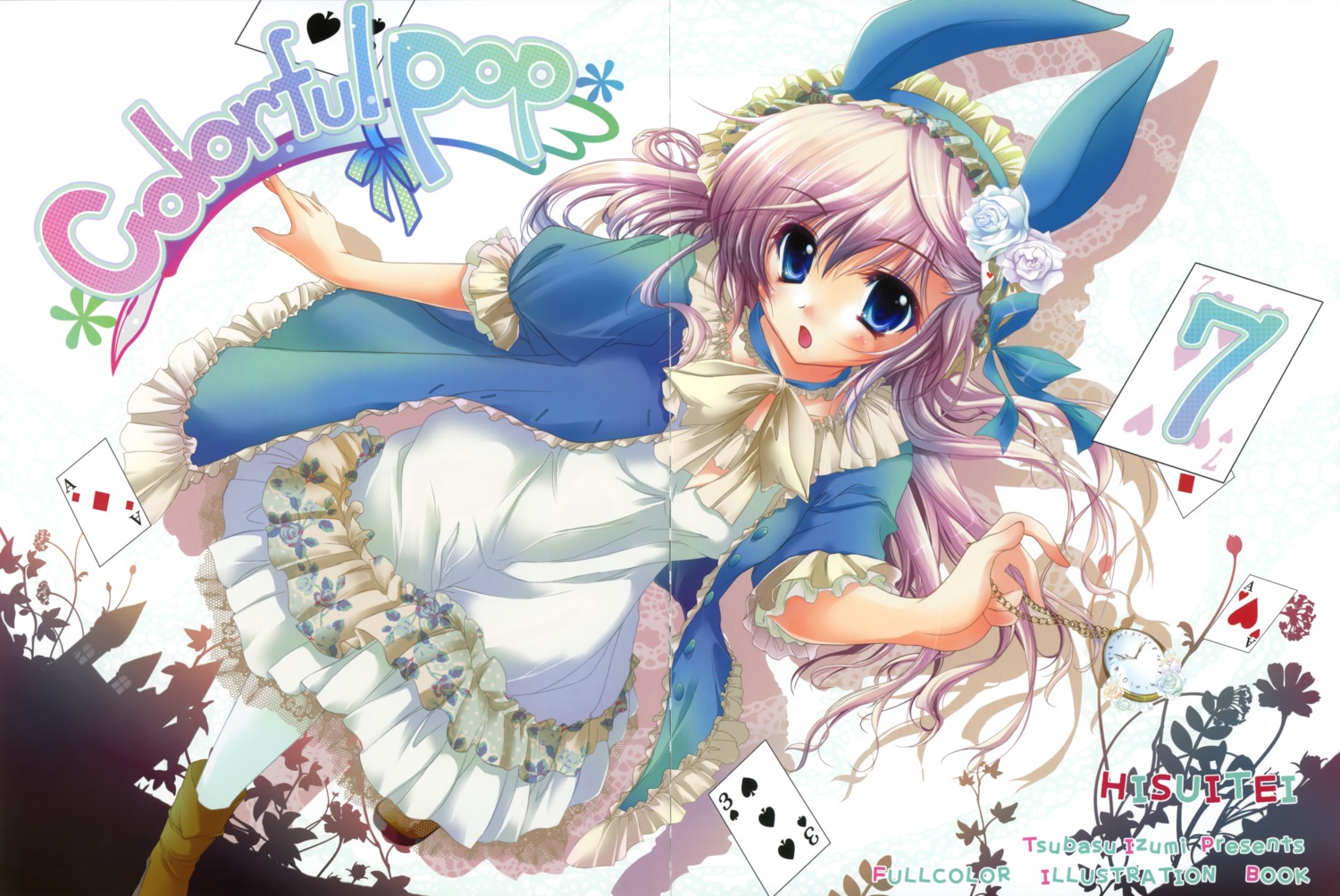animal_ears bunny_ears crease dress hisuitei izumi_tsubasu