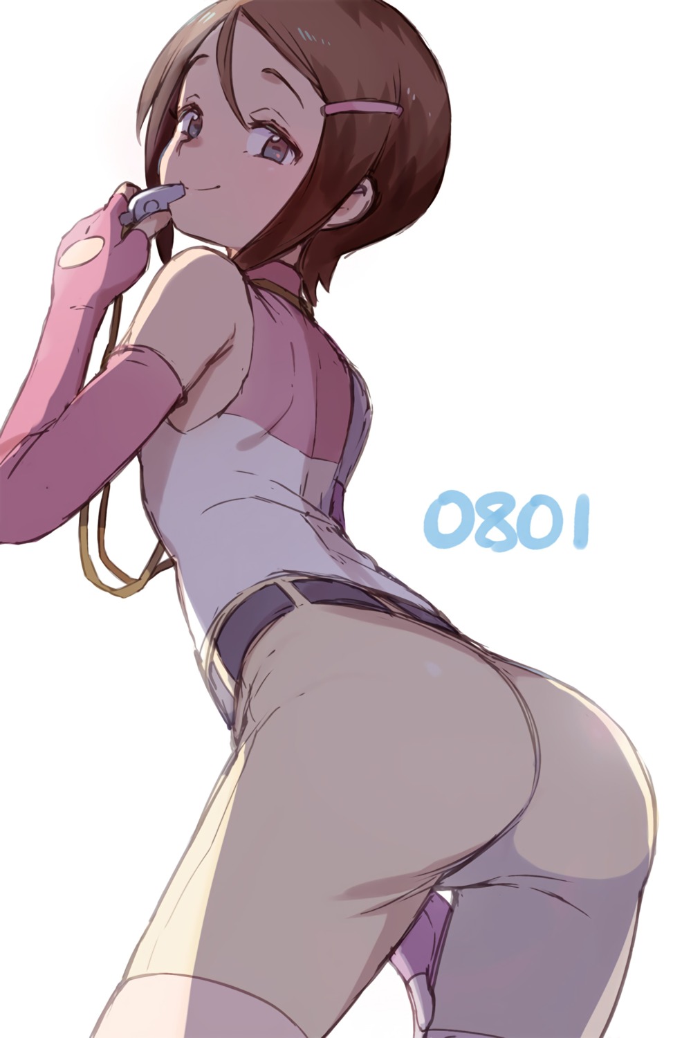 ass bike_shorts digimon sketch toku_(ke7416613) yagami_hikari