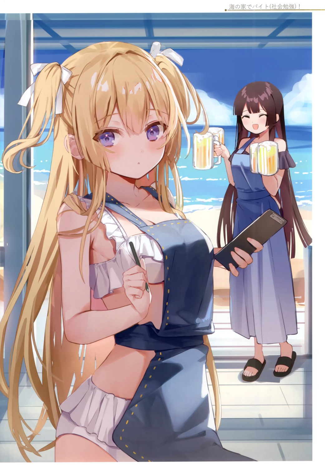 bikini dandakadan kanda_done swimsuits waitress