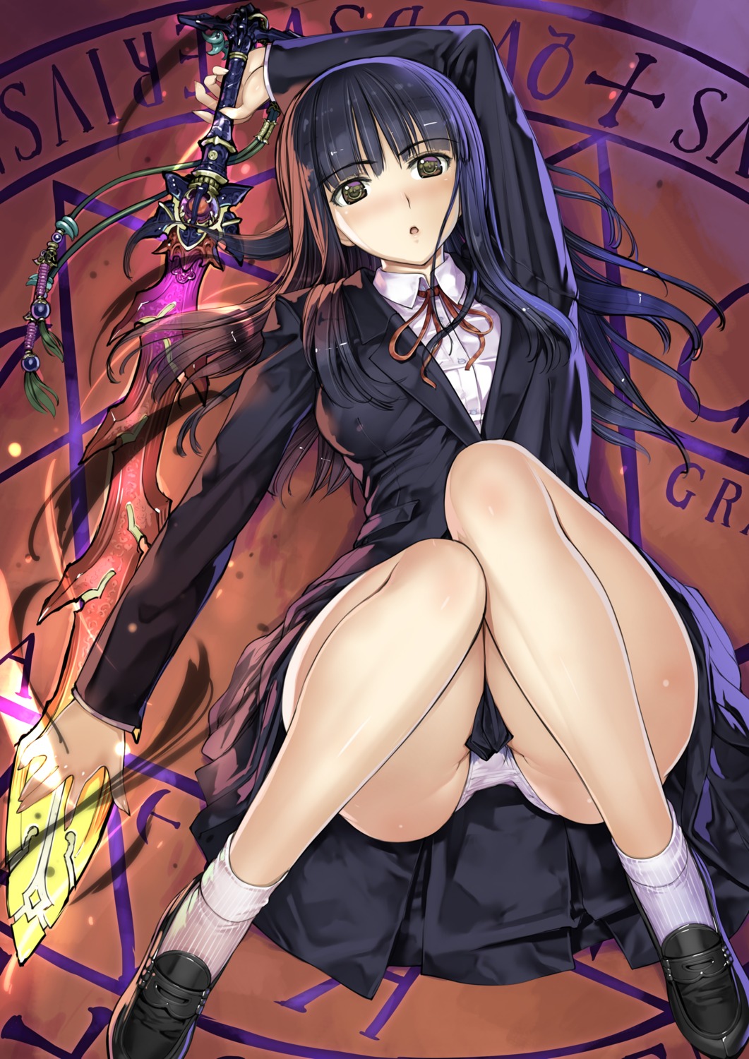 megaten nakaba_reimei pantsu seifuku shin_megami_tensei sword