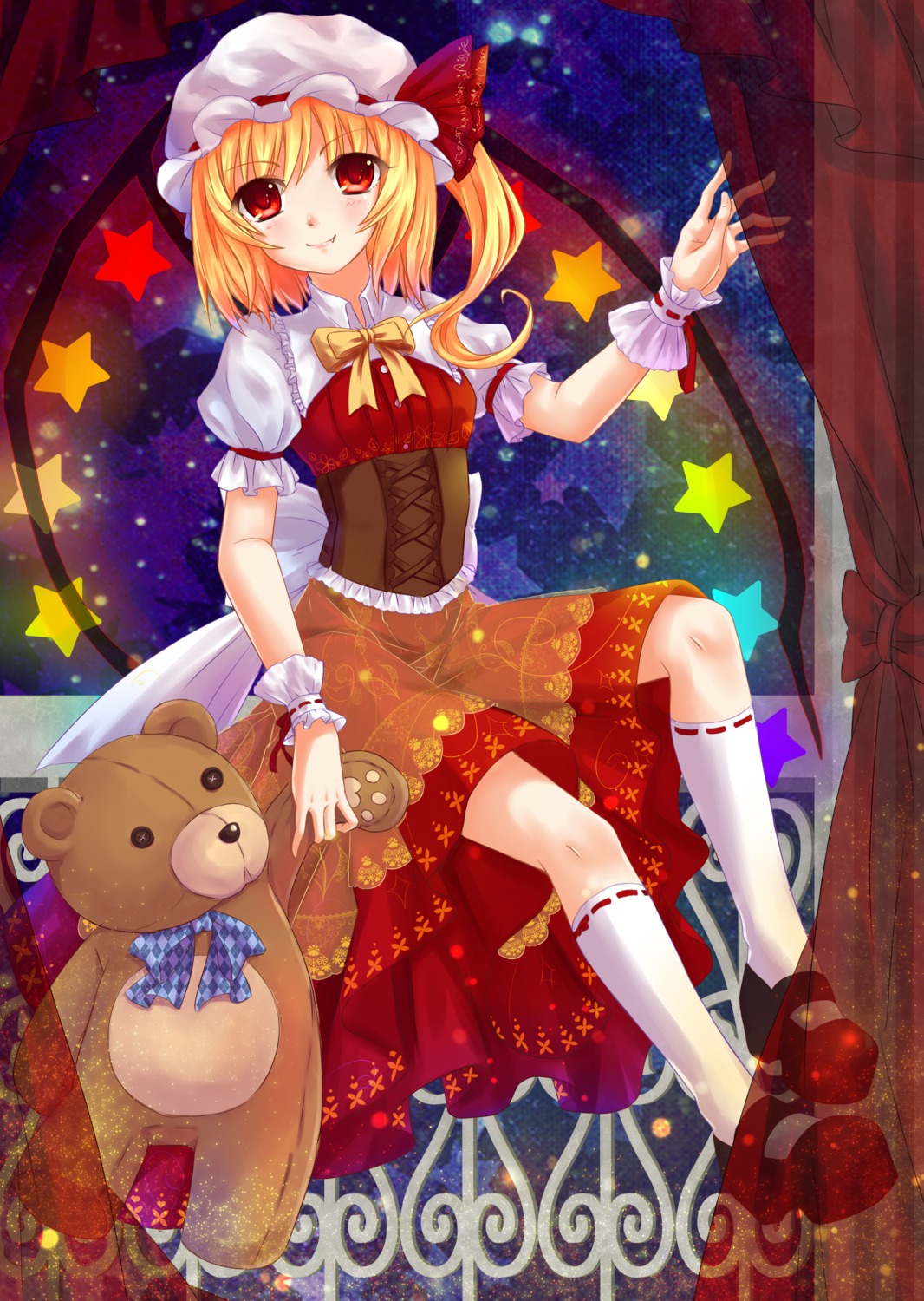 dress flandre_scarlet heels meiki touhou wings