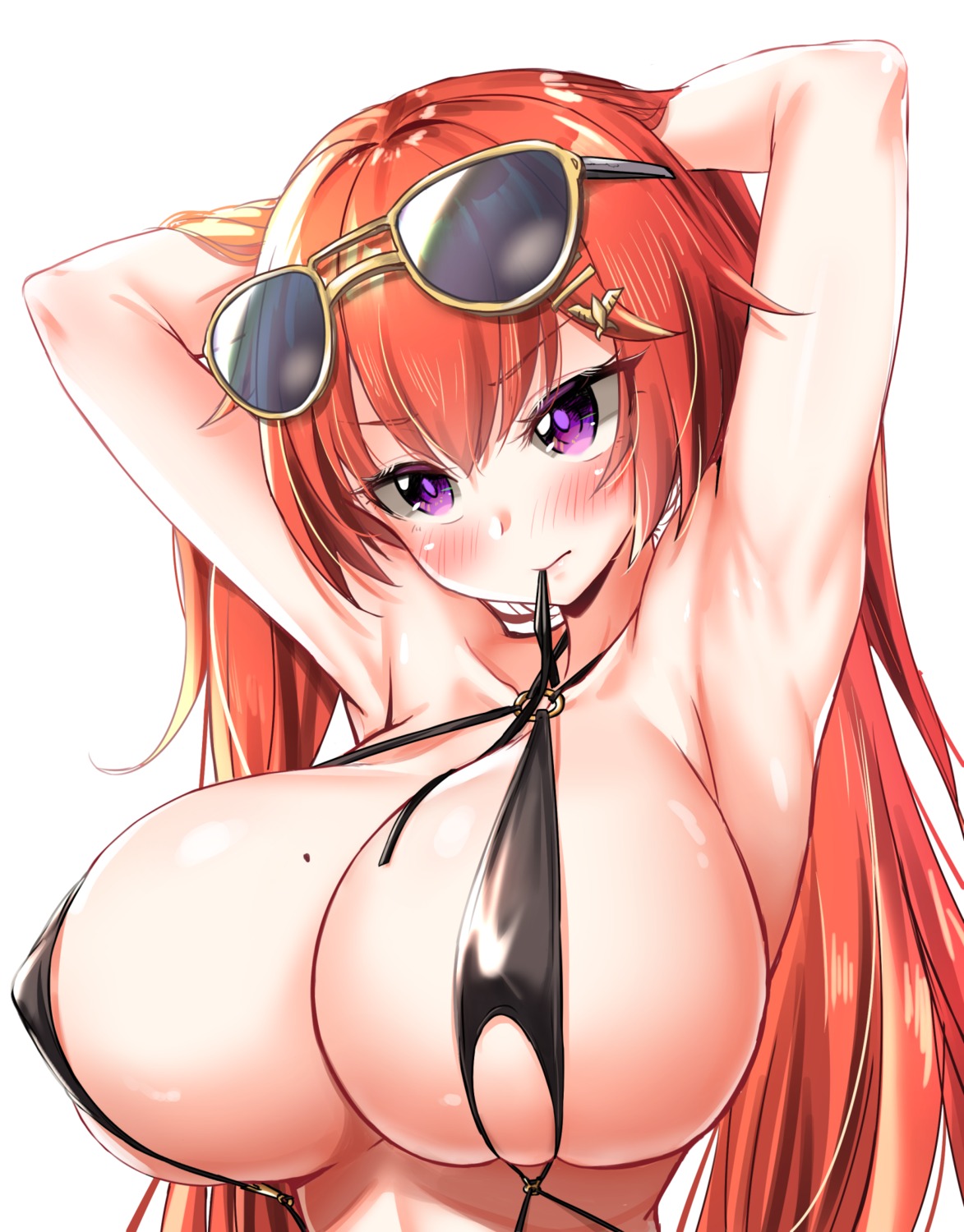 bikini_top cleavage erect_nipples gukukim last_origin may_of_destruction megane swimsuits