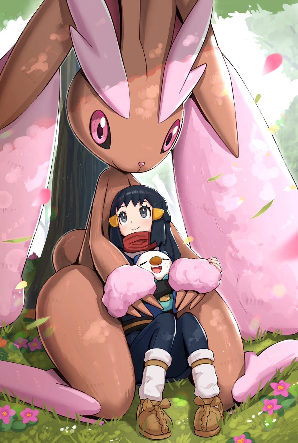 animal_ears gonzarez lopunny oshawott pokemon pokemon_legends_arceus shou_(pokemon)