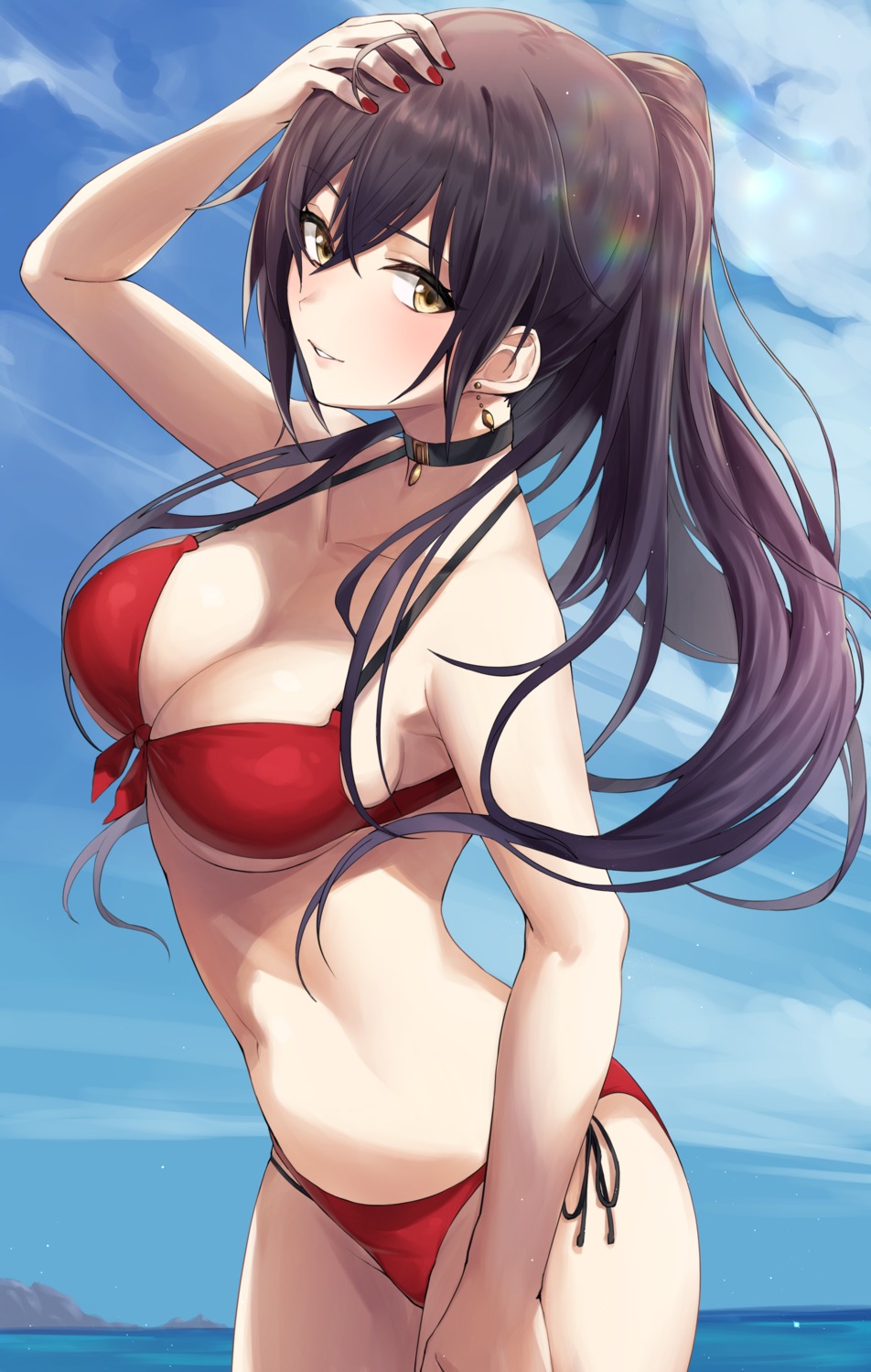 bikini hotate-chan shirase_sakuya swimsuits the_idolm@ster the_idolm@ster_shiny_colors