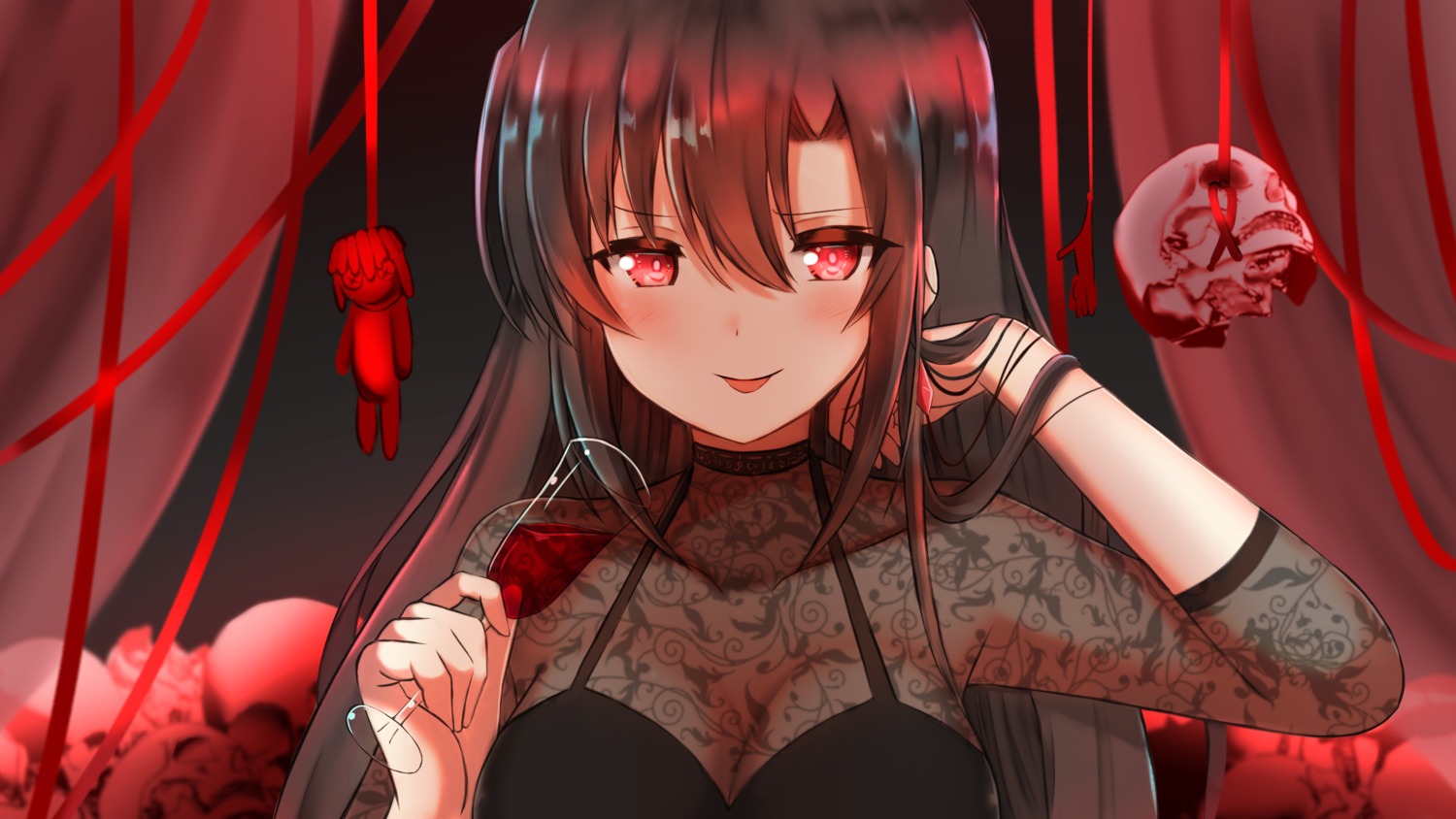 cleavage see_through shibakame wallpaper