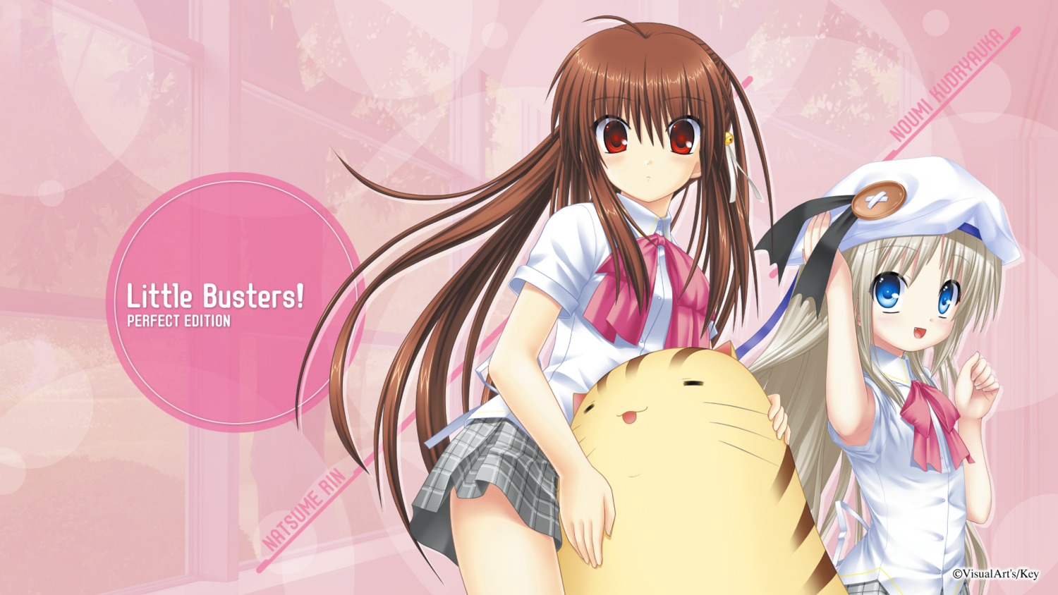 key little_busters! na-ga natsume_rin noumi_kudryavka seifuku wallpaper