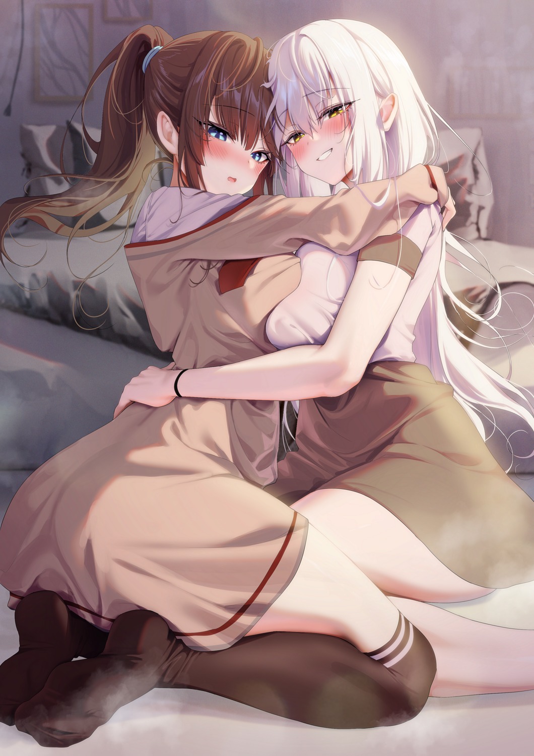 alpha_(ypalpha79) seifuku symmetrical_docking thighhighs yuri