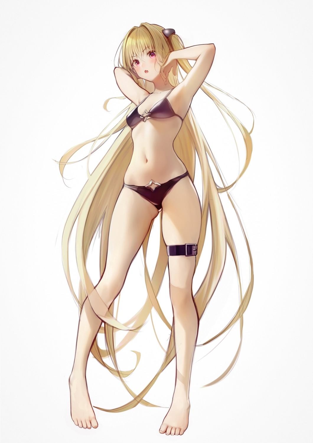 bikini garter golden_darkness risa_(pixiv23908854) swimsuits to_love_ru to_love_ru_darkness