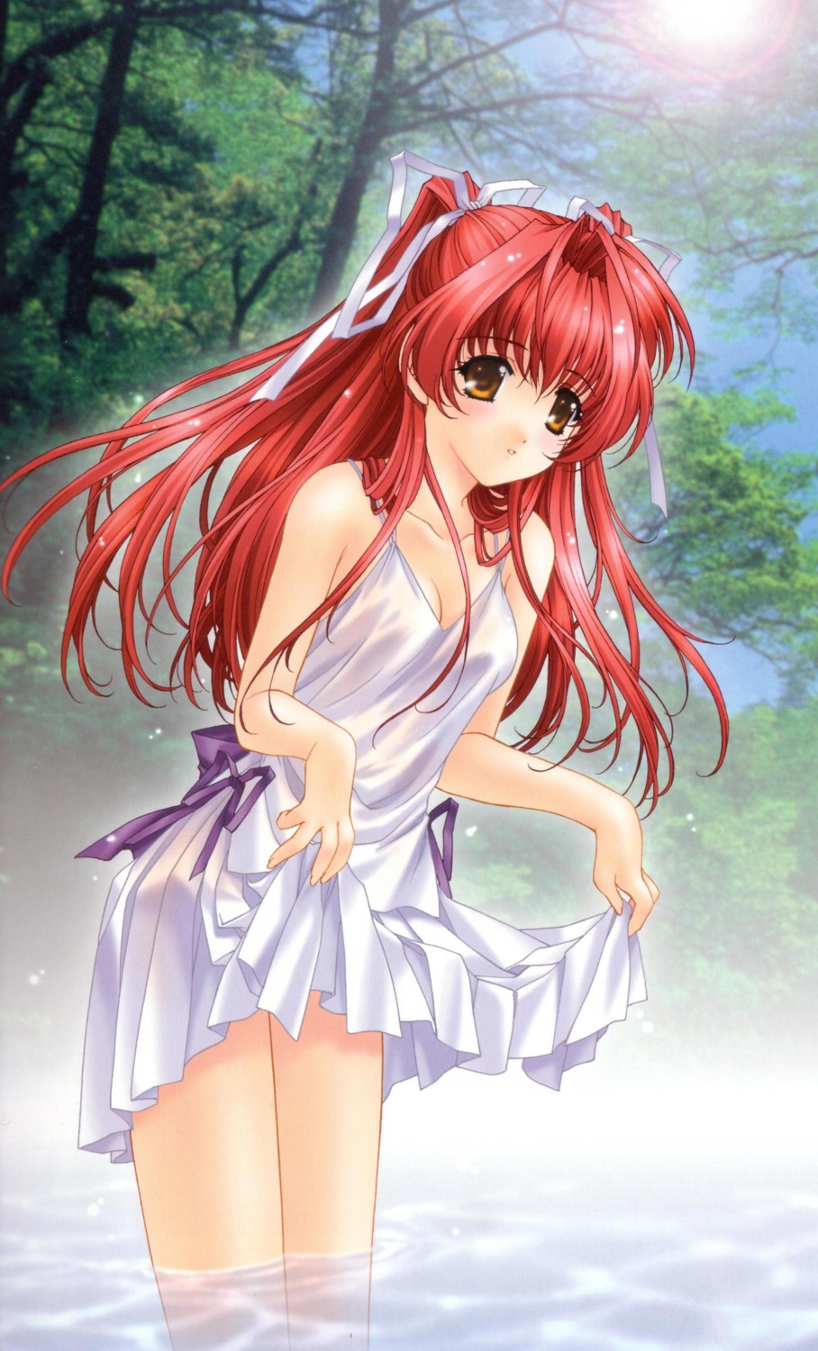 dress kimizuka_aoi shimbashi_mina suki_da_yo! summer_dress wet_clothes