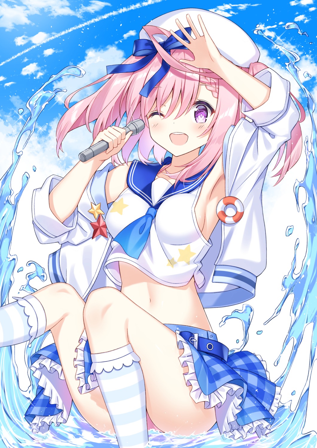 azur_lane saratoga_(azur_lane) seifuku takeg05 wet