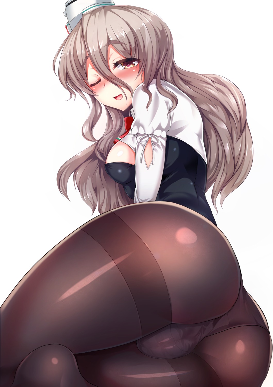 ass cameltoe kantai_collection pantsu pantyhose pola_(kancolle) silly