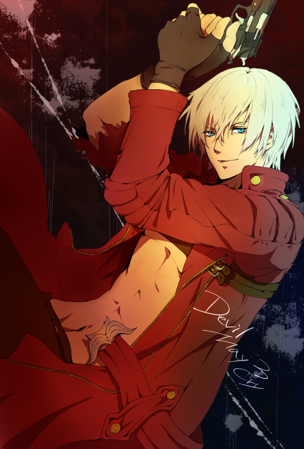 dante devil_may_cry gun male senano_yuu