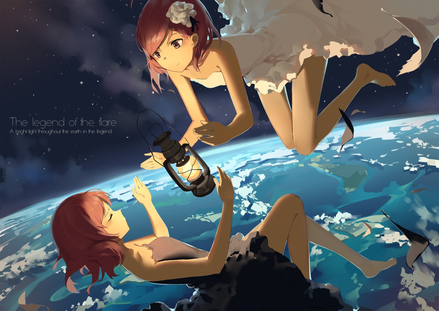 dress feet huanxiang_heitu landscape love_live! nishikino_maki