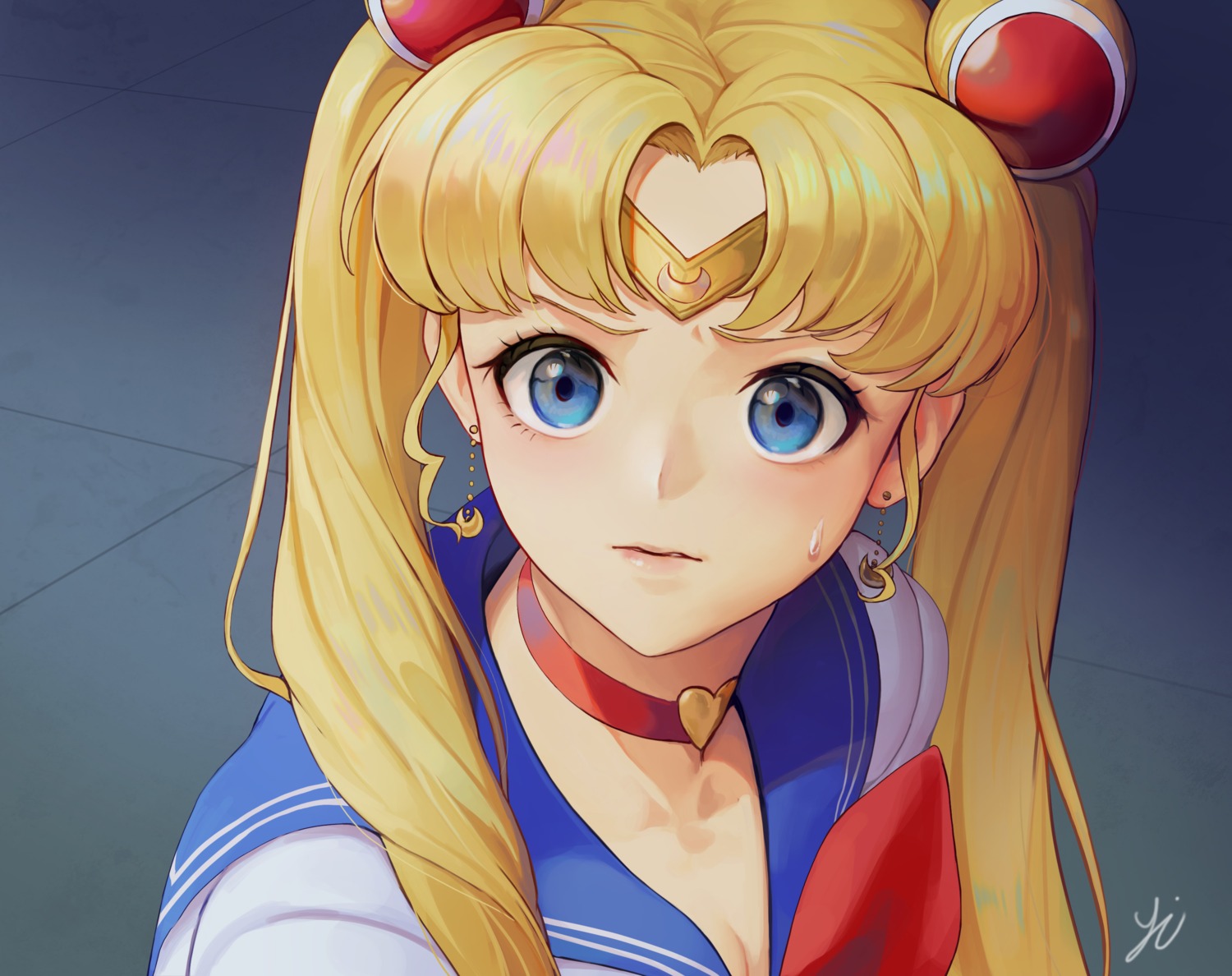 cleavage sailor_moon seifuku tsukino_usagi y.i._(lave2217)