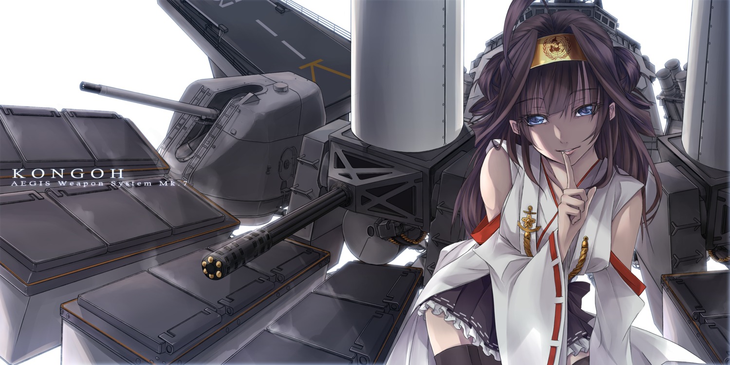 kantai_collection kito_bn kongou_(kancolle) thighhighs