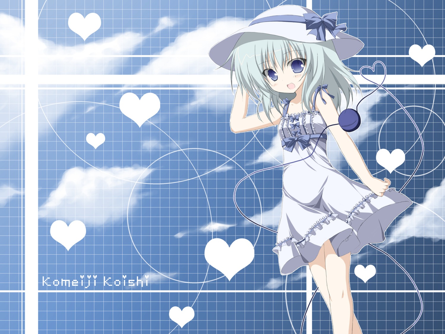 dress komeiji_koishi miyupon summer_dress touhou wallpaper