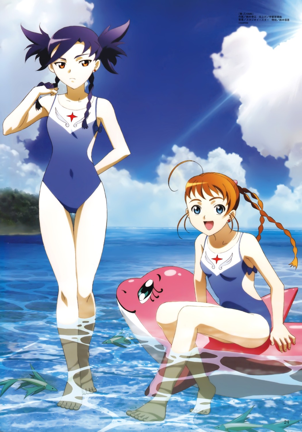 mai_otome nina_wang scanning_resolution suzuki_yukie swimsuits yumemiya_arika