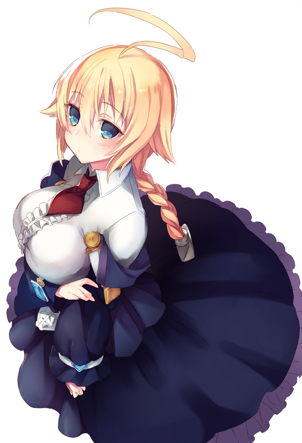 blazblue breast_hold es_(xblaze_code:_embryo) hime_gyo xblaze_code:_embryo