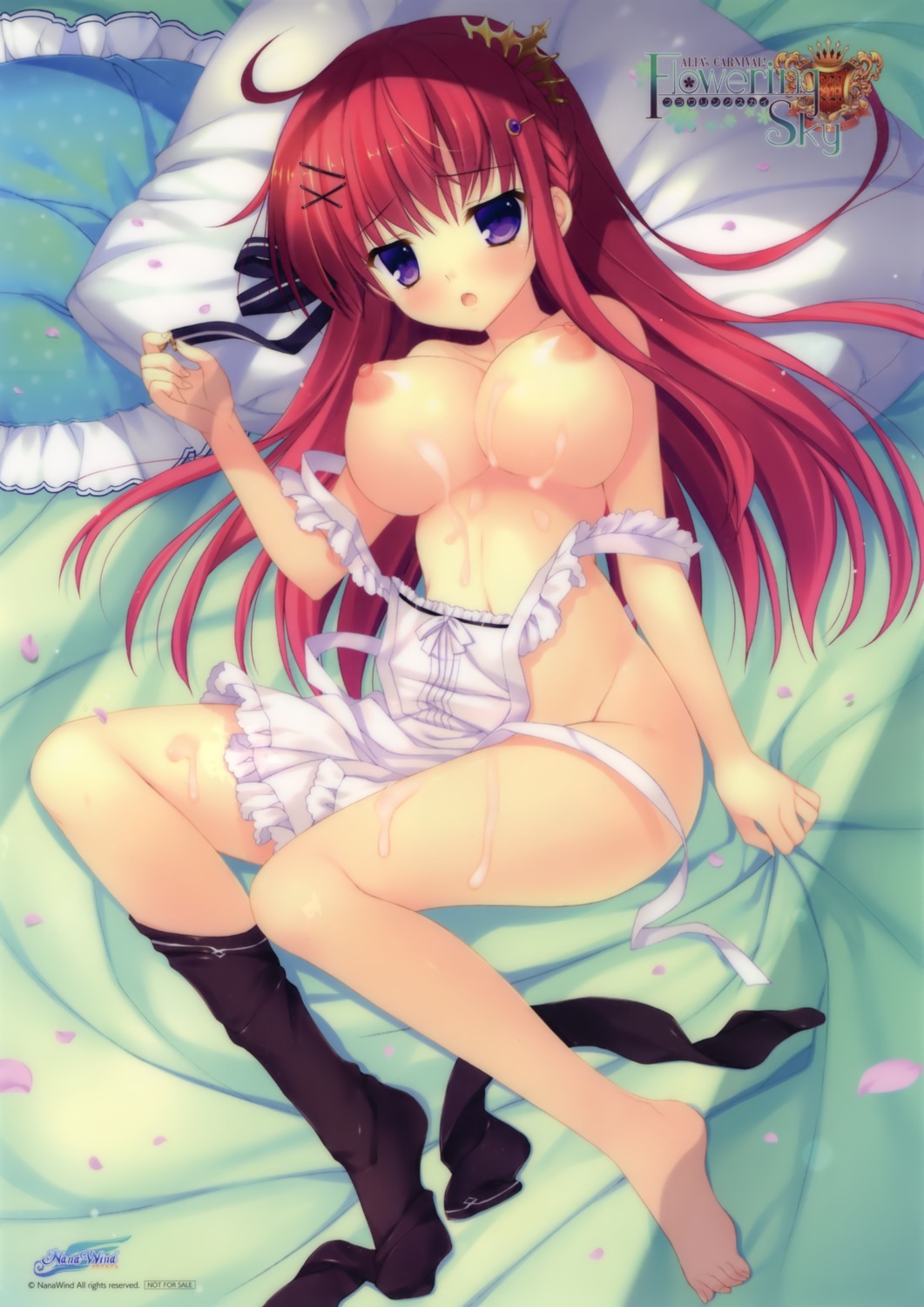 alia's_carnival alia's_carnival!_flowering_sky cum feet mitha naked_apron nanawind nipples ousaka_asuha thighhighs