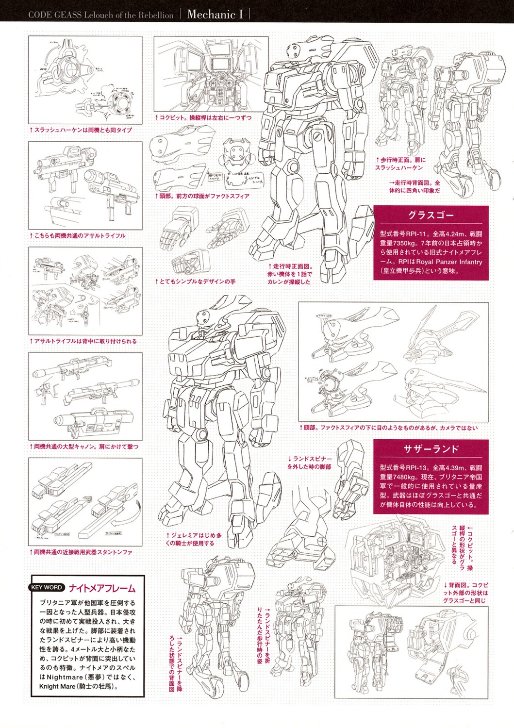 character_design code_geass mecha monochrome sketch