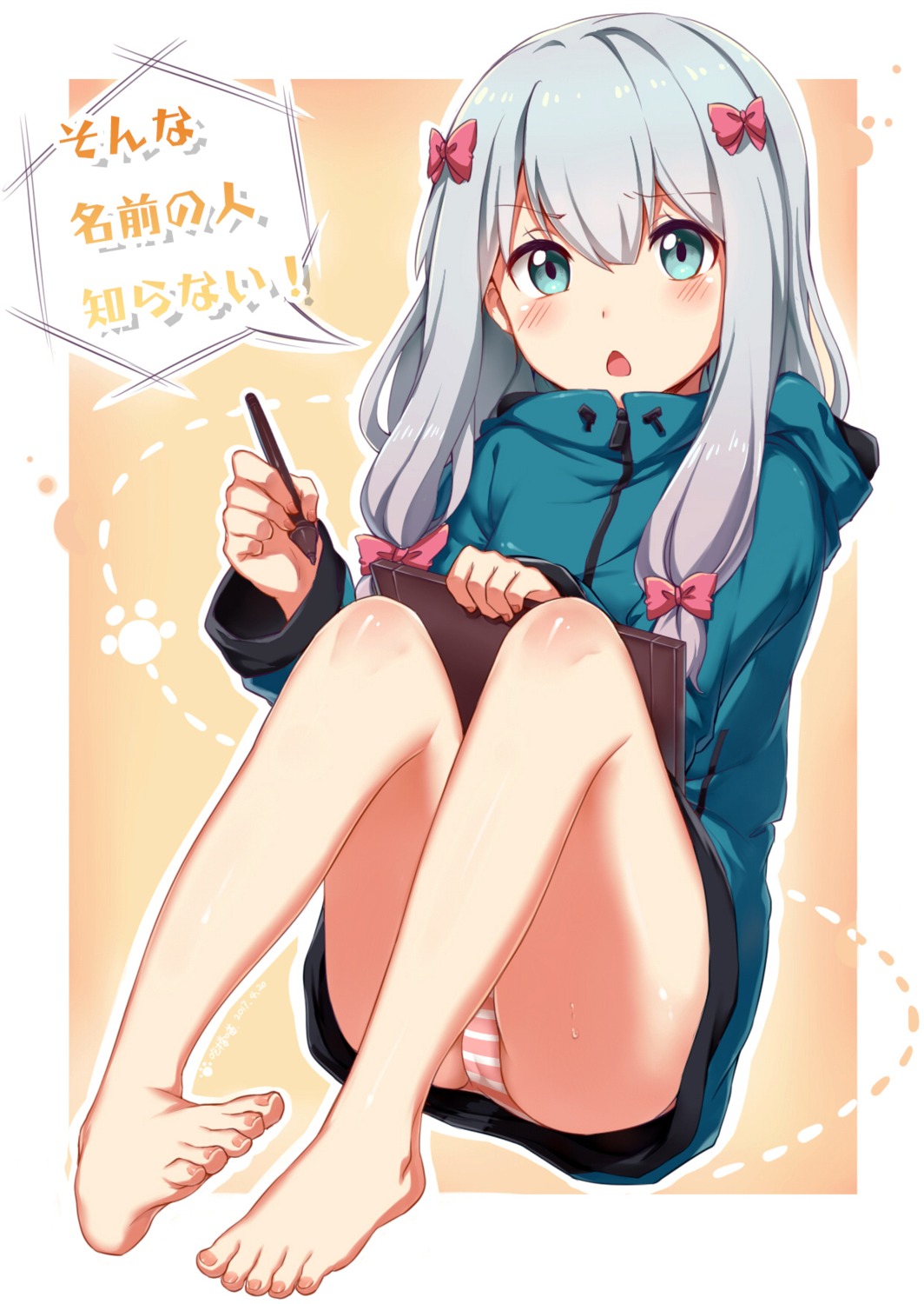 cameltoe eromanga-sensei feet izumi_sagiri miaozi-san pantsu shimapan