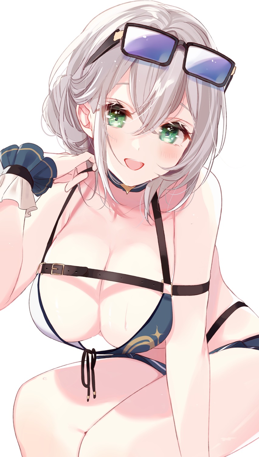 bikini hololive megane misumi shirogane_noel swimsuits