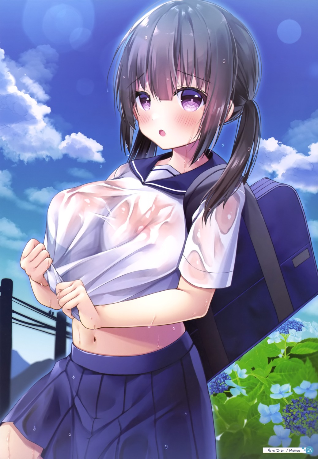 Wet shirt anime