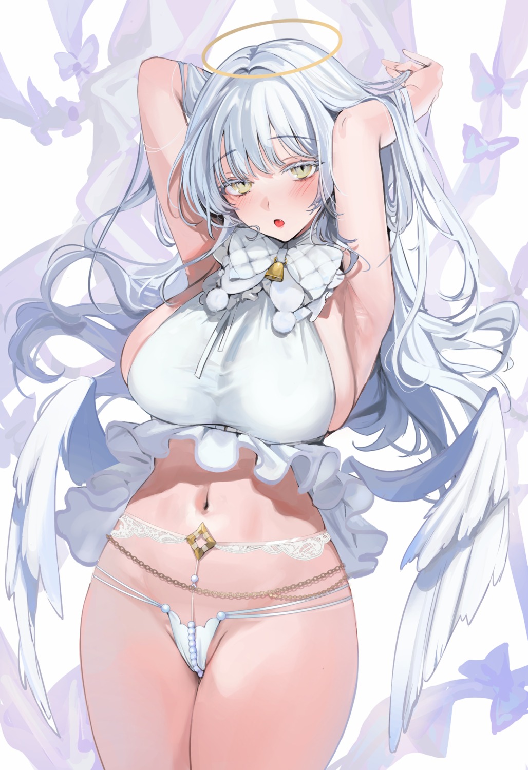 angel kandzume_(kandume200) no_bra pantsu thong wings