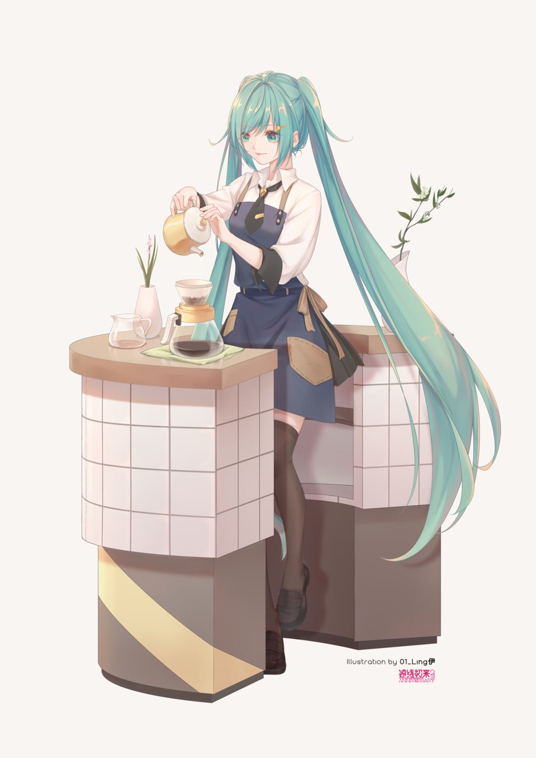 hatsune_miku tagme thighhighs vocaloid