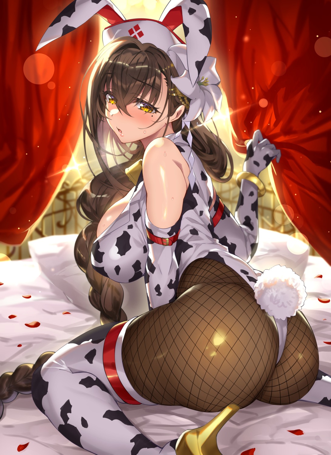 animal_ears ass bunny_ears bunny_girl fishnets garter heels pantyhose senri_gan thighhighs thong