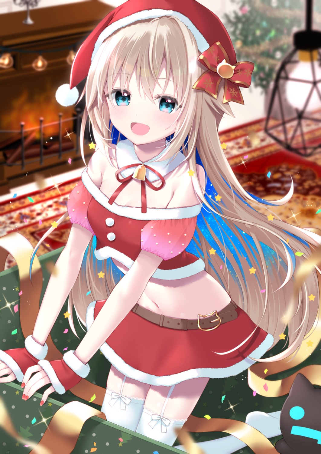 christmas stockings thighhighs uchuuneko