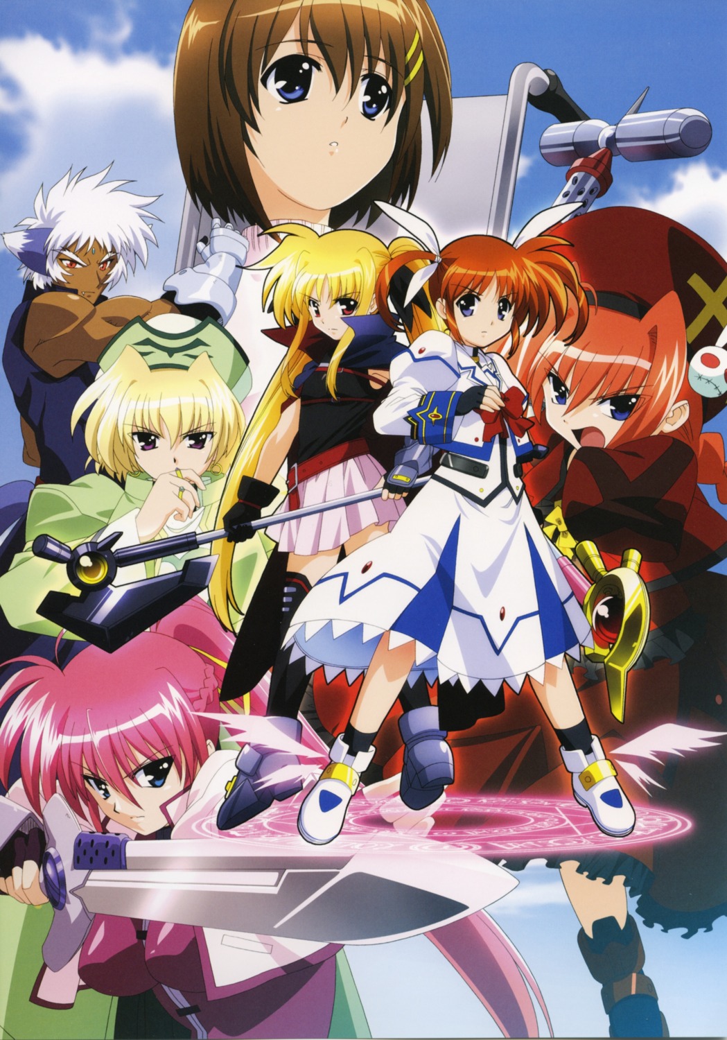 fate_testarossa mahou_shoujo_lyrical_nanoha mahou_shoujo_lyrical_nanoha_a's okuda_yasuhiro shamal signum takamachi_nanoha vita zafira