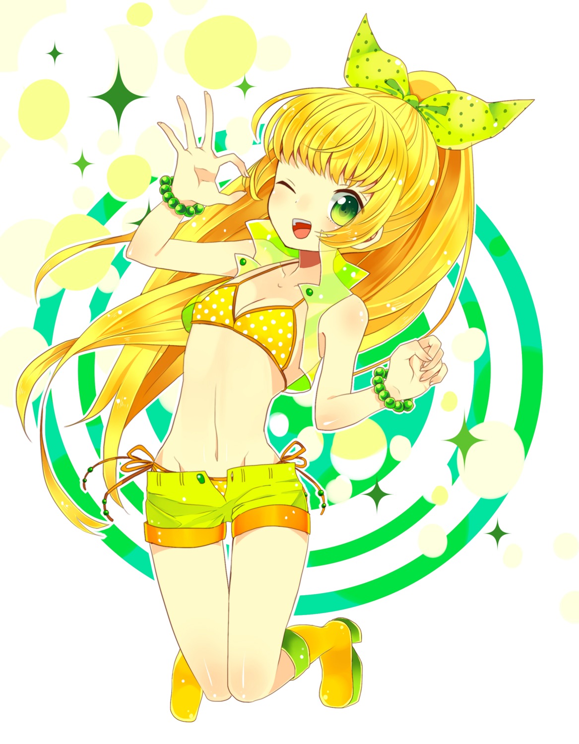 bikini c.c._lemon c.c._lemon_(character) somezima swimsuits