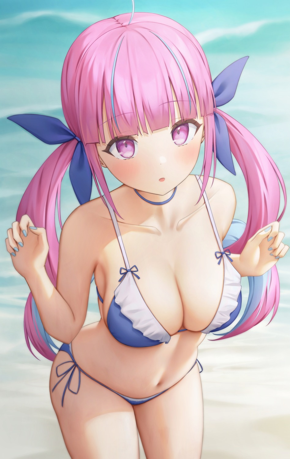 bikini hololive minato_aqua swimsuits yihsien